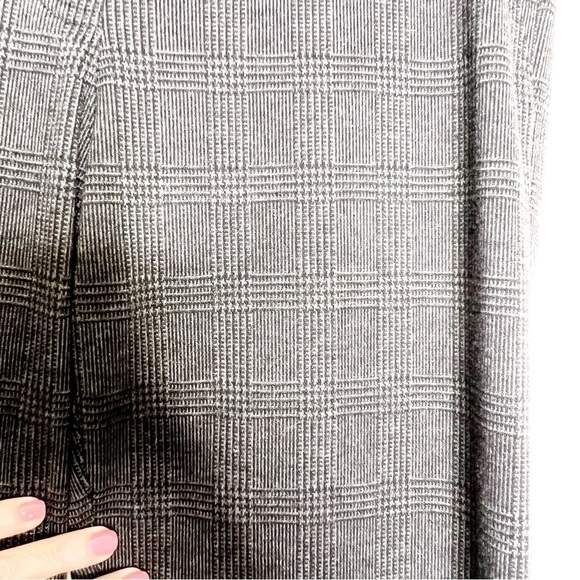 Betabrand Plaid Straight Leg Dress Yoga Pants - Picture 4 of 6